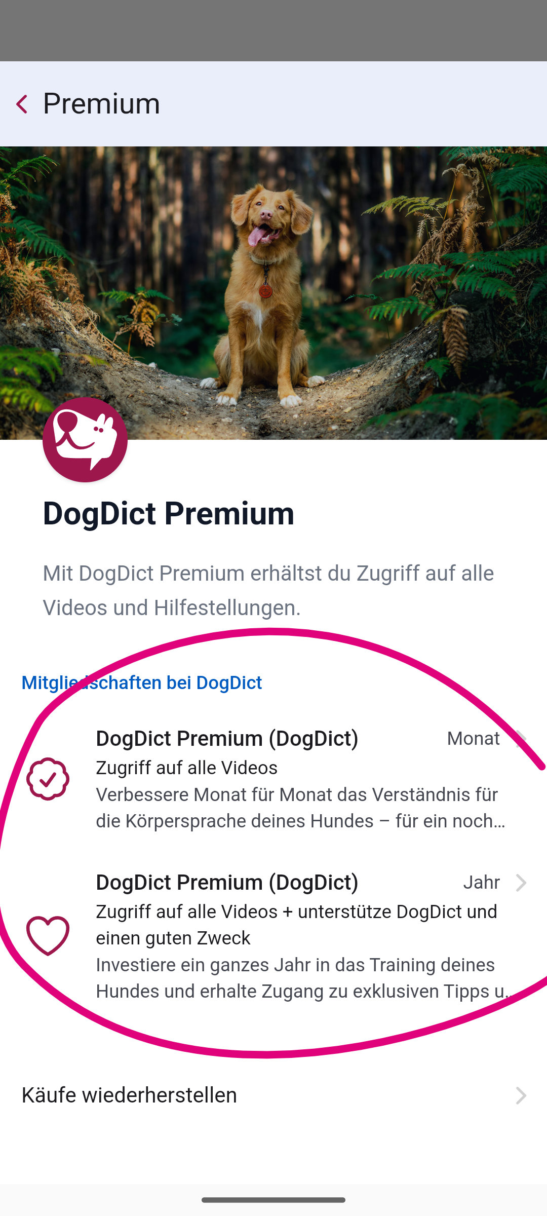 Code einlösen - Schritt 1